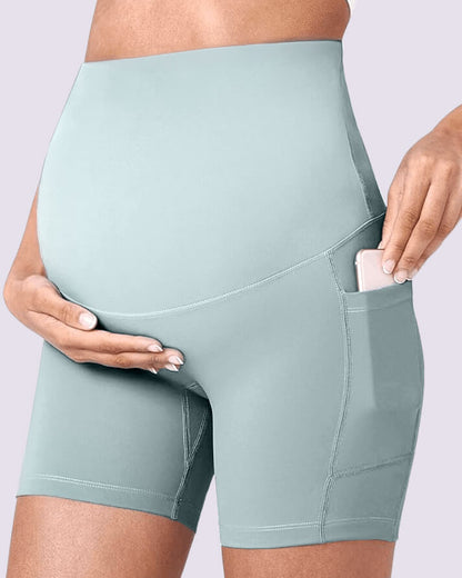 Cloud Maternity Biker Shorts