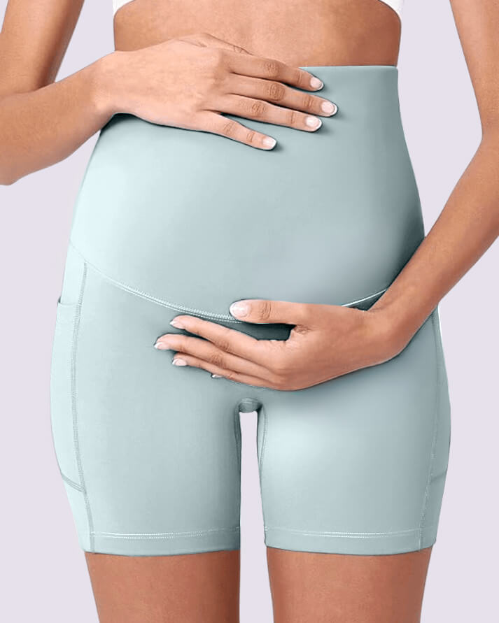 Cloud Maternity Biker Shorts