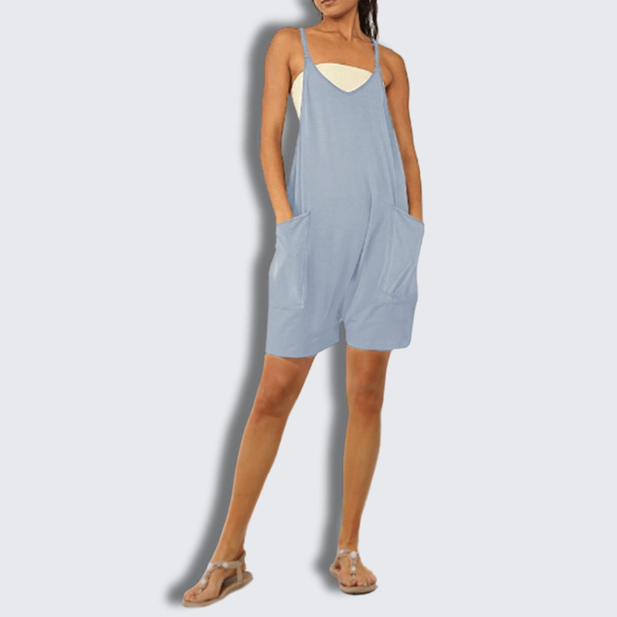 Oversized Jumpsuit Shorts - Maternity & Postpartum