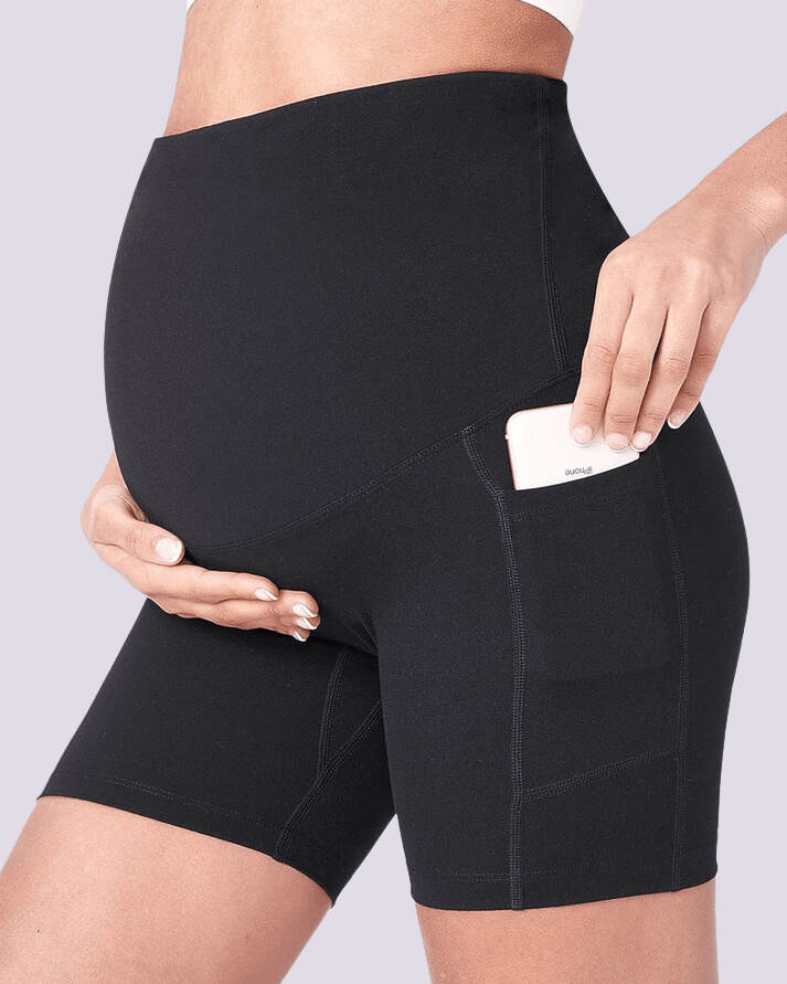 Cloud Maternity Biker Shorts